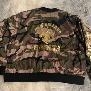 New Orlean saints jacket camo 3xl